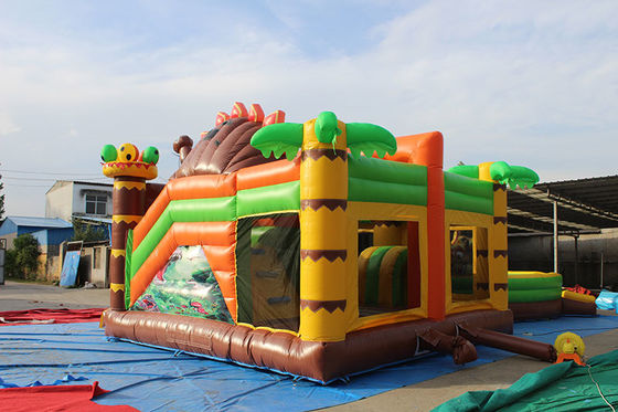 Kinderen Dinosaurus Vermaak Park Bouncy Castle met glijbaan opblaasbare Dino Park Combo