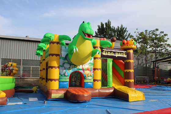 Kinderen Dinosaurus Vermaak Park Bouncy Castle met glijbaan opblaasbare Dino Park Combo