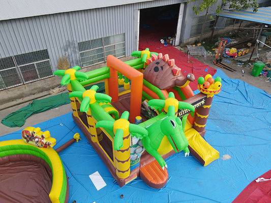 Kinderen Dinosaurus Vermaak Park Bouncy Castle met glijbaan opblaasbare Dino Park Combo