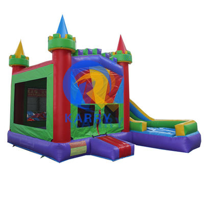 Amusement Bouncer Jumper Combo Moonwalk PVC opblaasbare bouncer met waterglijbaan