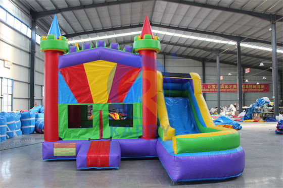 Amusement Bouncer Jumper Combo Moonwalk PVC opblaasbare bouncer met waterglijbaan