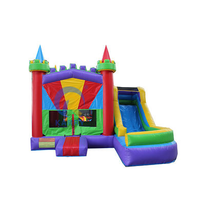 Amusement Bouncer Jumper Combo Moonwalk PVC opblaasbare bouncer met waterglijbaan