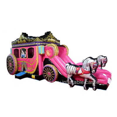 Unisex voorraad Draagbare sprookjeswereld Sneeuwwitte Bouncy Castle Slide Combinatie