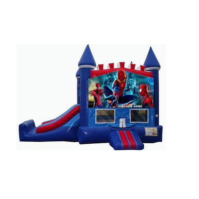 14 Years Up Superheld Spiderman opblaasbaar springhuis waterglijbaan zwembad met zwembadontwerp