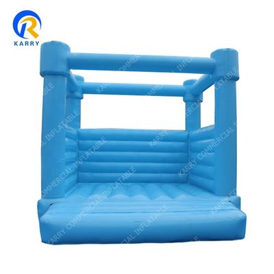 Vermaakpark Bruiloft Huur White Jumping Castle Opblaasbare uitsmijter Huis met blazer