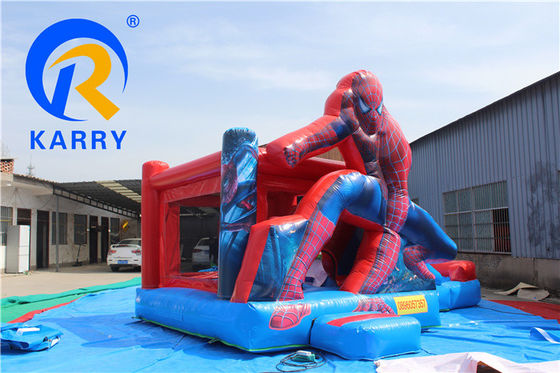 Volwassenen opblaasbare natte/droge combinatie Bounce House Slide met digitaal printen en blazer