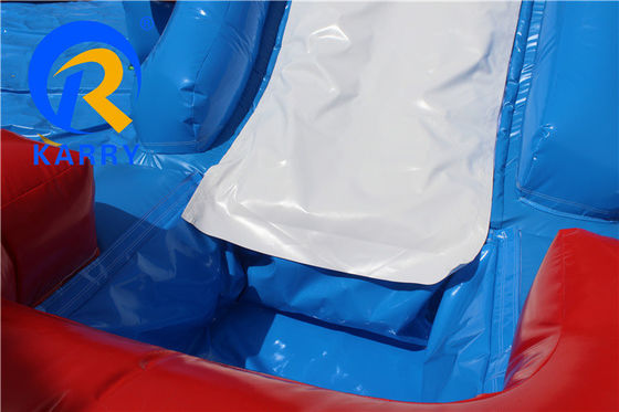 Volwassenen opblaasbare natte/droge combinatie Bounce House Slide met digitaal printen en blazer