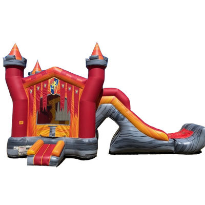 Knight Palace opblaasbare uitsmijter glijcombo met PVC-materiaal en EN14960-certificaat