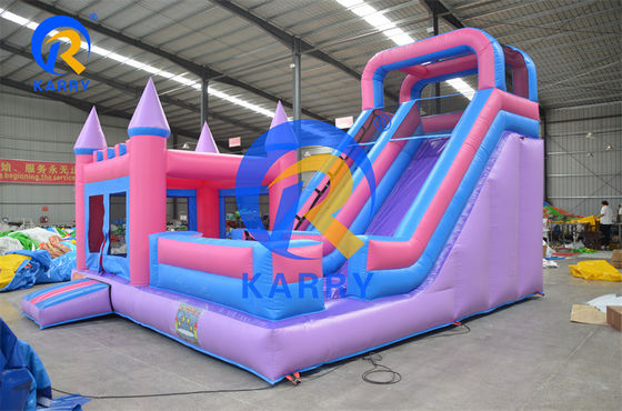 Unisex op maat gekleurde Bouncy Castle Huis En Waterglijbaan Party Huur Met Blower