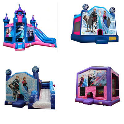 Kasteelfeesttijd opblaasbare springende kasteelslide met CE-blazer en reparatie-kits