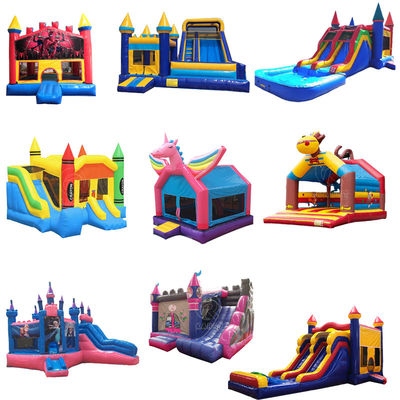 OEM-professionele OEM-service kleurrijke opblaasbare springbouncer huis kasteel voor kinderen