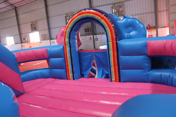 Leeftijdsbereik 14 jaar opblaasbaar Roze Eenhoorn Bouncy Castle Bouncer Combo voor Unisex