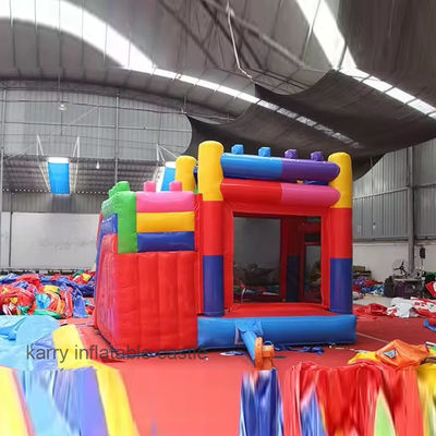 Schermdruk opblaasbaar springhuis glijspringer voor commercieel feest Combo Castle