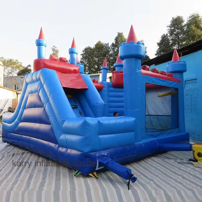Schermdruk opblaasbaar springhuis glijspringer voor commercieel feest Combo Castle
