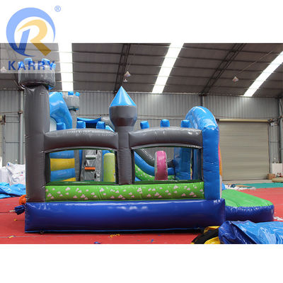 PVC kinder opblaasbare eenhoorn uitsmijter commercieel eenhoorn kasteel met ingebouwde blazer