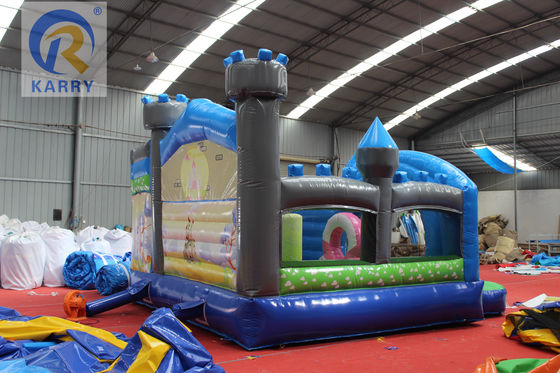 PVC kinder opblaasbare eenhoorn uitsmijter commercieel eenhoorn kasteel met ingebouwde blazer