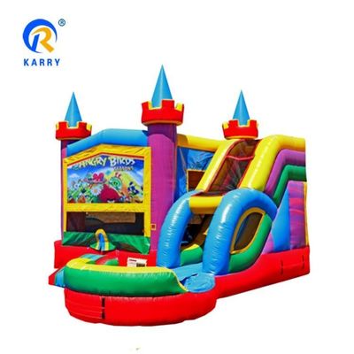 Kasteelspringen Games PVC opblaasbare Blast Zone Rock Crawler Bouncy House met glijbaan