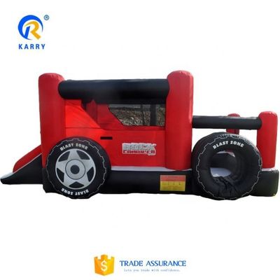 Kasteelspringen Games PVC opblaasbare Blast Zone Rock Crawler Bouncy House met glijbaan