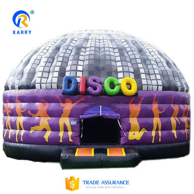 Professionele OEM-service opblaasbare koepel disco voor dansfeest PORTABLE Bouncy Castle