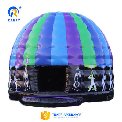 Professionele OEM-service opblaasbare koepel disco voor dansfeest PORTABLE Bouncy Castle