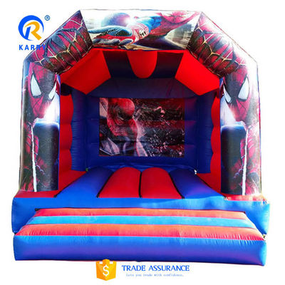 Spiderman opblaasbare uitsmijter voor kinderen aangepaste kleur opblaasbare kinderen trampoline