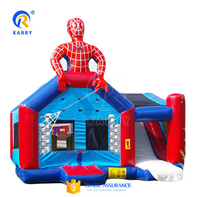 Populaire markt Spider Man opblaasbare kasteel springende combo met aangepaste service