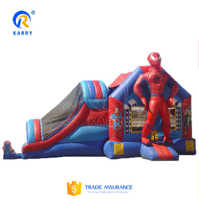 Populaire markt Spider Man opblaasbare kasteel springende combo met aangepaste service