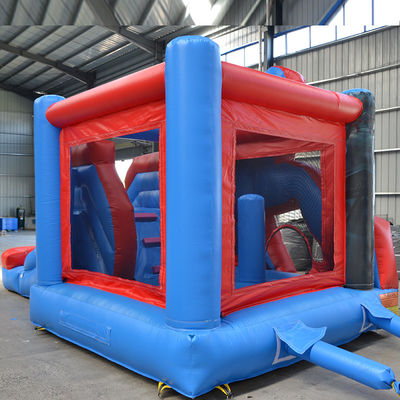 Populaire markt Spider Man opblaasbare kasteel springende combo met aangepaste service