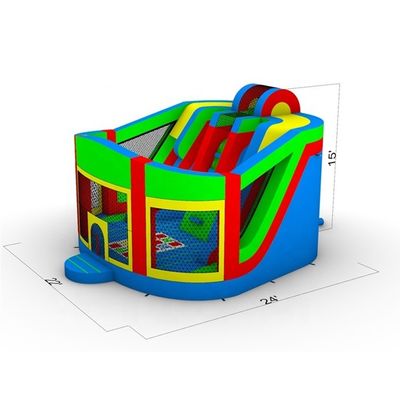 Party Huur Kinderen opblaasbaar springhuis met glijcombo Leuk en aangepaste kleur