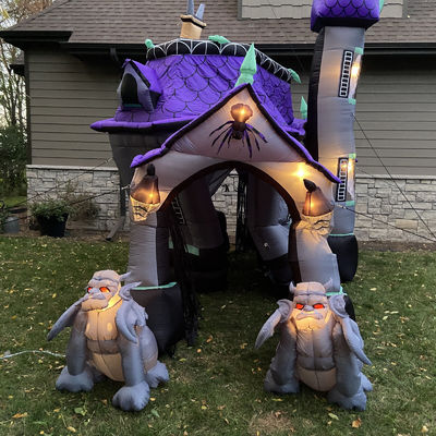 Gepersonaliseerde maat Gepersonaliseerde opblaasbare spookhuis Bounce Castle voor kinderen en volwassenen