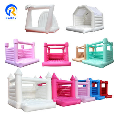 Verzending per zee/lucht PVC Spiderman opblaasbaar springhuis met glijcombo