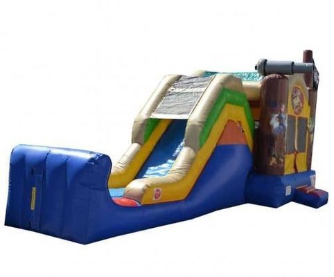 Groot kind en volwassen opblaasbaar monstertruck springhuis met glijbaan EN14960 gecertificeerd