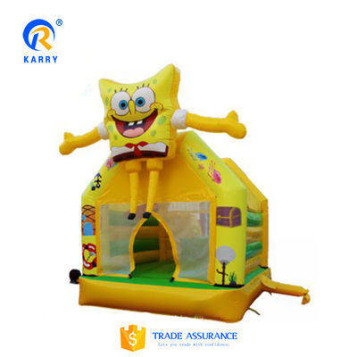Kinderfeest Huur Cartoon Design Bounce House Springende uitsmijter met PVC-materiaal