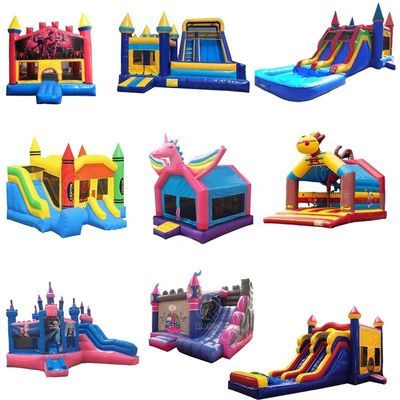 CE Blower Repair Accessoires Op maat gemaakte grootte opblaasbaar Combo Bounce House voor buiten