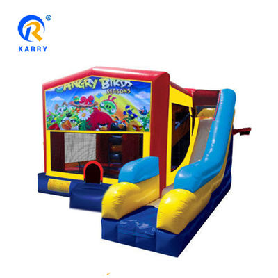 Opblaasbaar kasteel glijcombo voor kinderen PVC materiaal Unisex Ireful Birds Bounce House