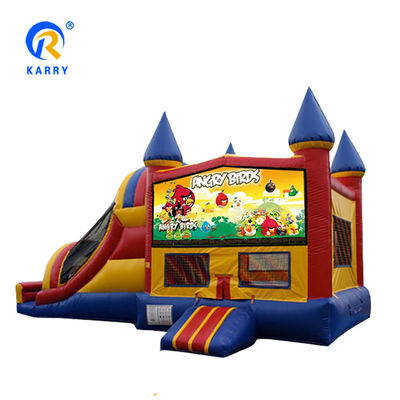 Opblaasbaar kasteel glijcombo voor kinderen PVC materiaal Unisex Ireful Birds Bounce House