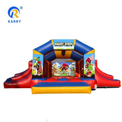 Opblaasbaar kasteel glijcombo voor kinderen PVC materiaal Unisex Ireful Birds Bounce House
