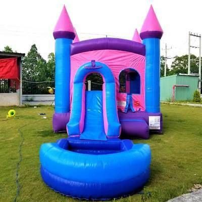 Blow Up Moonwalk Bouncer Springen Bounce House Bouncy Castle Combo met Pool Glijbaan