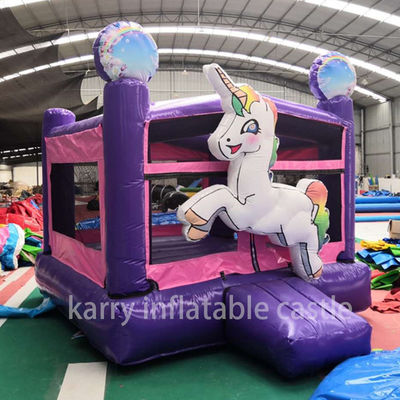 Eenhoorn Opblaasbare Mini Combo Bouncer Commerciële Air Jumping Kids Bouncy Castle Ideaal
