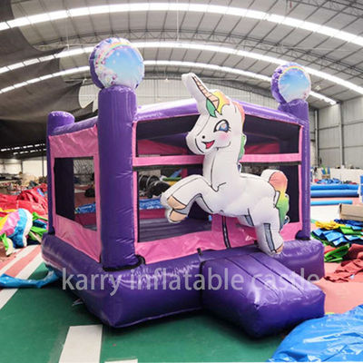 Eenhoorn Opblaasbare Mini Combo Bouncer Commerciële Air Jumping Kids Bouncy Castle Ideaal