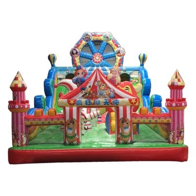 Platon PVC Tarpaulin Materiaal Kenmerken Circus Opblaasbare speeltuin Bouncer Kasteel