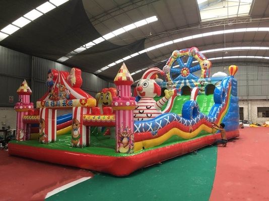 Platon PVC Tarpaulin Materiaal Kenmerken Circus Opblaasbare speeltuin Bouncer Kasteel