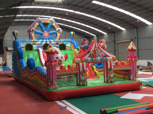 Platon PVC Tarpaulin Materiaal Kenmerken Circus Opblaasbare speeltuin Bouncer Kasteel