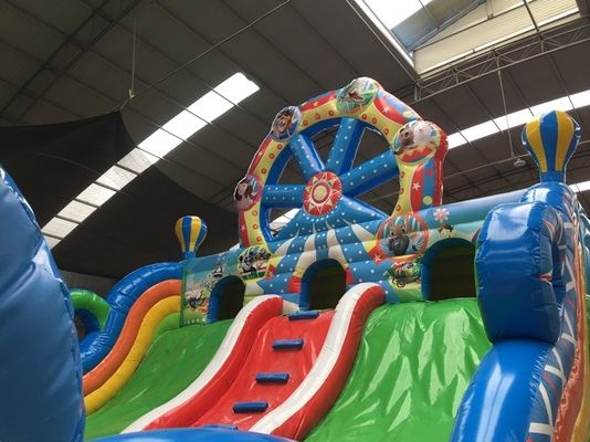 Platon PVC Tarpaulin Materiaal Kenmerken Circus Opblaasbare speeltuin Bouncer Kasteel