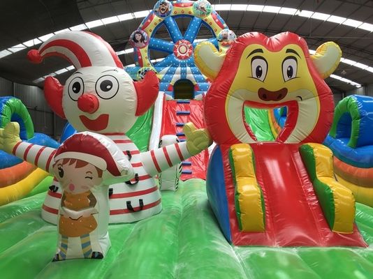 Platon PVC Tarpaulin Materiaal Kenmerken Circus Opblaasbare speeltuin Bouncer Kasteel