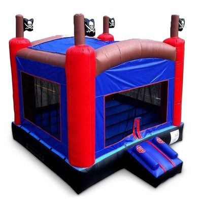 Unisex Pirate Bouncy Castle met opblaasbare trampoline en outdoor games
