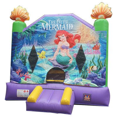 Gepersonaliseerde grootte Commerciële opblaasbare zeemeermin Air Jumping Bouncer Huis voor Park