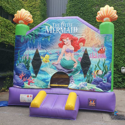 Gepersonaliseerde grootte Commerciële opblaasbare zeemeermin Air Jumping Bouncer Huis voor Park