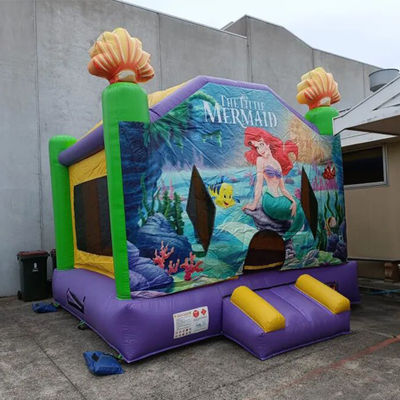 Gepersonaliseerde grootte Commerciële opblaasbare zeemeermin Air Jumping Bouncer Huis voor Park