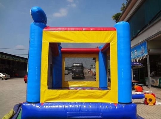 Professionele OEM service opblaasbare Justice League Bouncy Castle voor 14 jaar